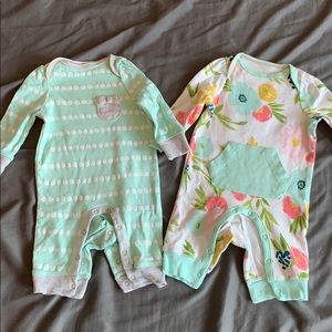 Adorable bundle off newborn baby girl body suits